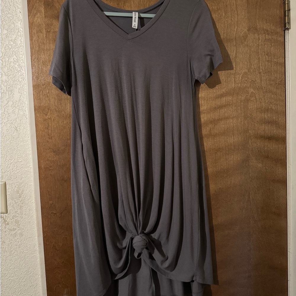 Zenana Outfitters Gray Maxi Dress